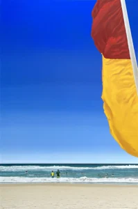 New Year's Dip, 2020, oil on canvas, 121.5cm x 183cm (48in x 72in)